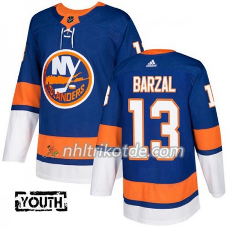 New York Islanders Trikot Mathew Barzal 13 Adidas 2017-2018 Blau Authentic - Kinder